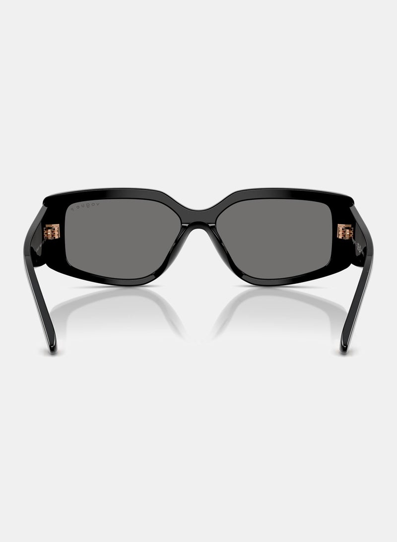 Vogue Full Rimmed Rectangular Sunglasses 0VO5642SU - Image 4